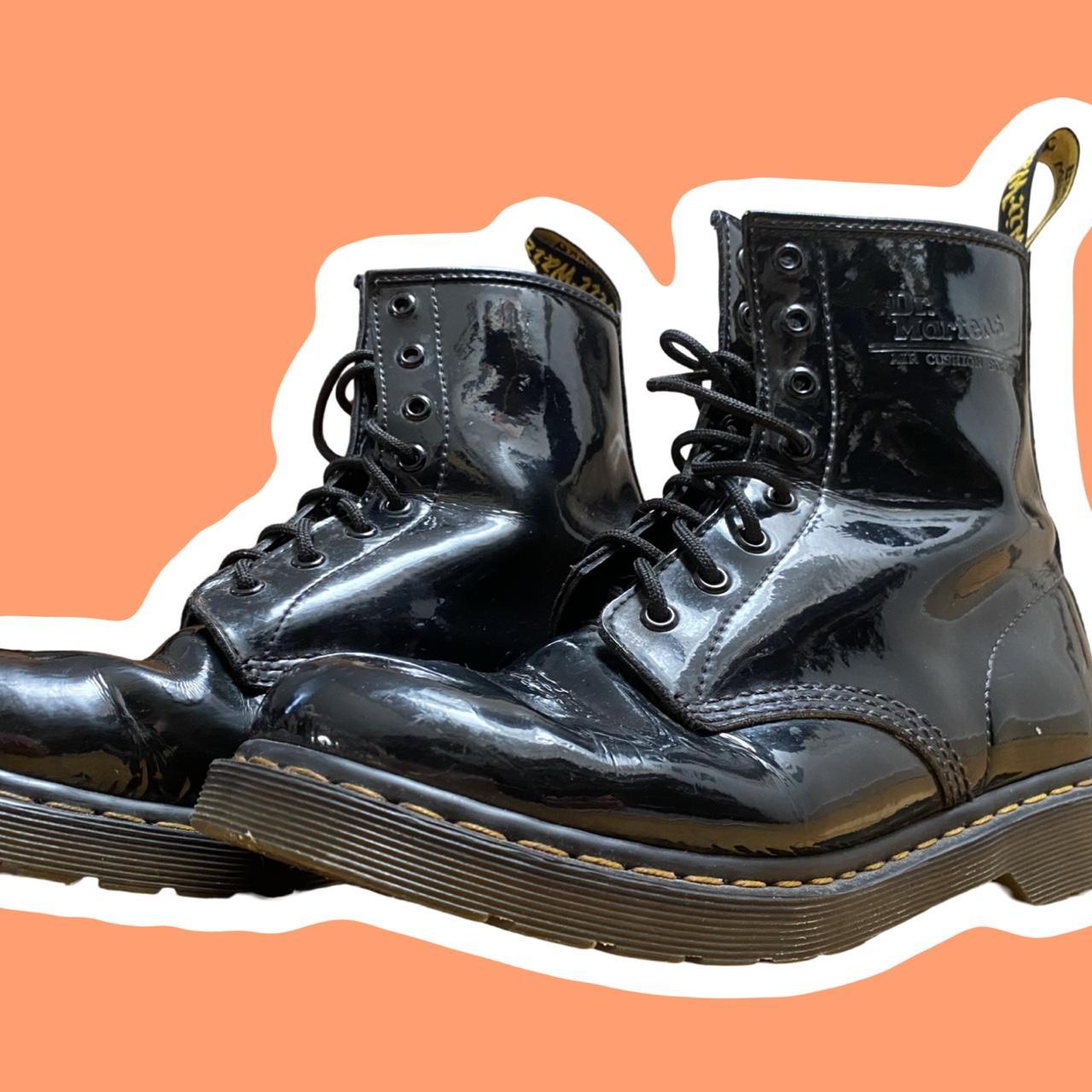 Dr Martens 1406 8 eye boots in black patent