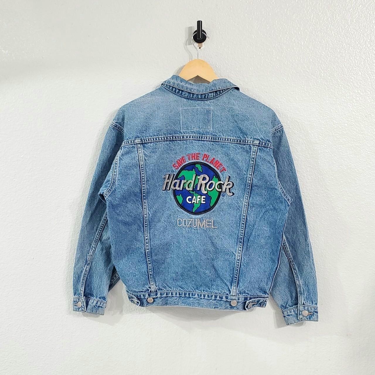 hard rock cafe jean jacket