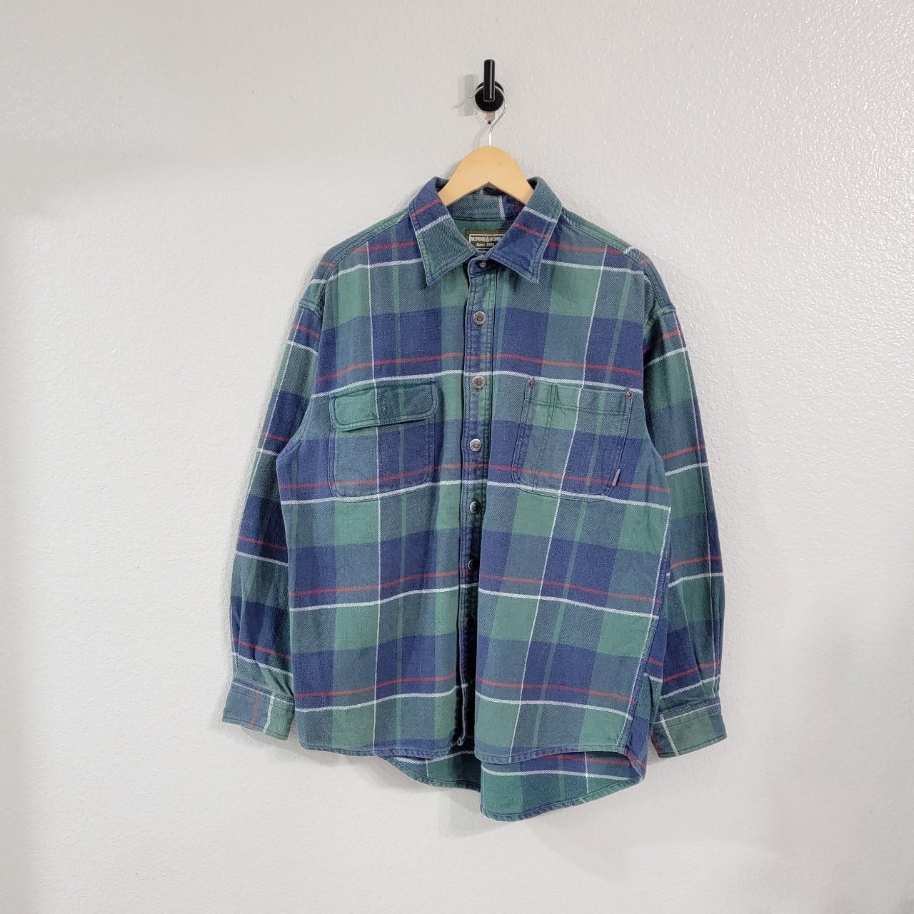 Vintage M.Fine and Sons Flannel Button Up - Men's... - Depop