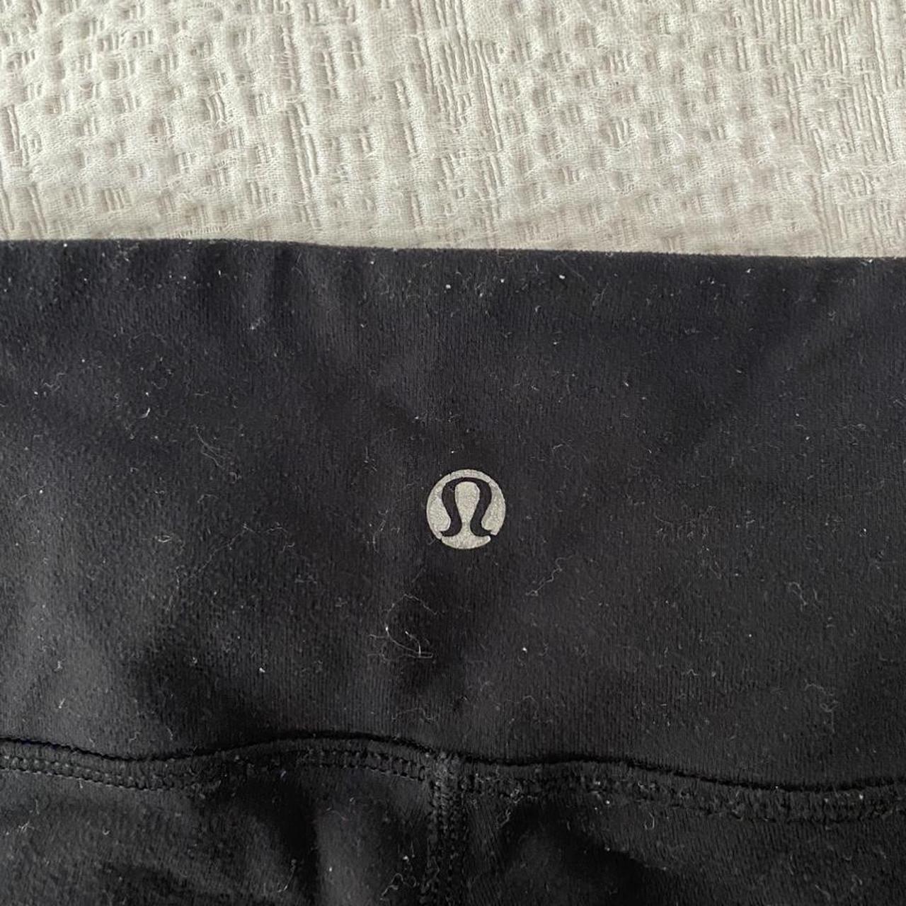 Full length black Lululemon leggings size 6.... Depop