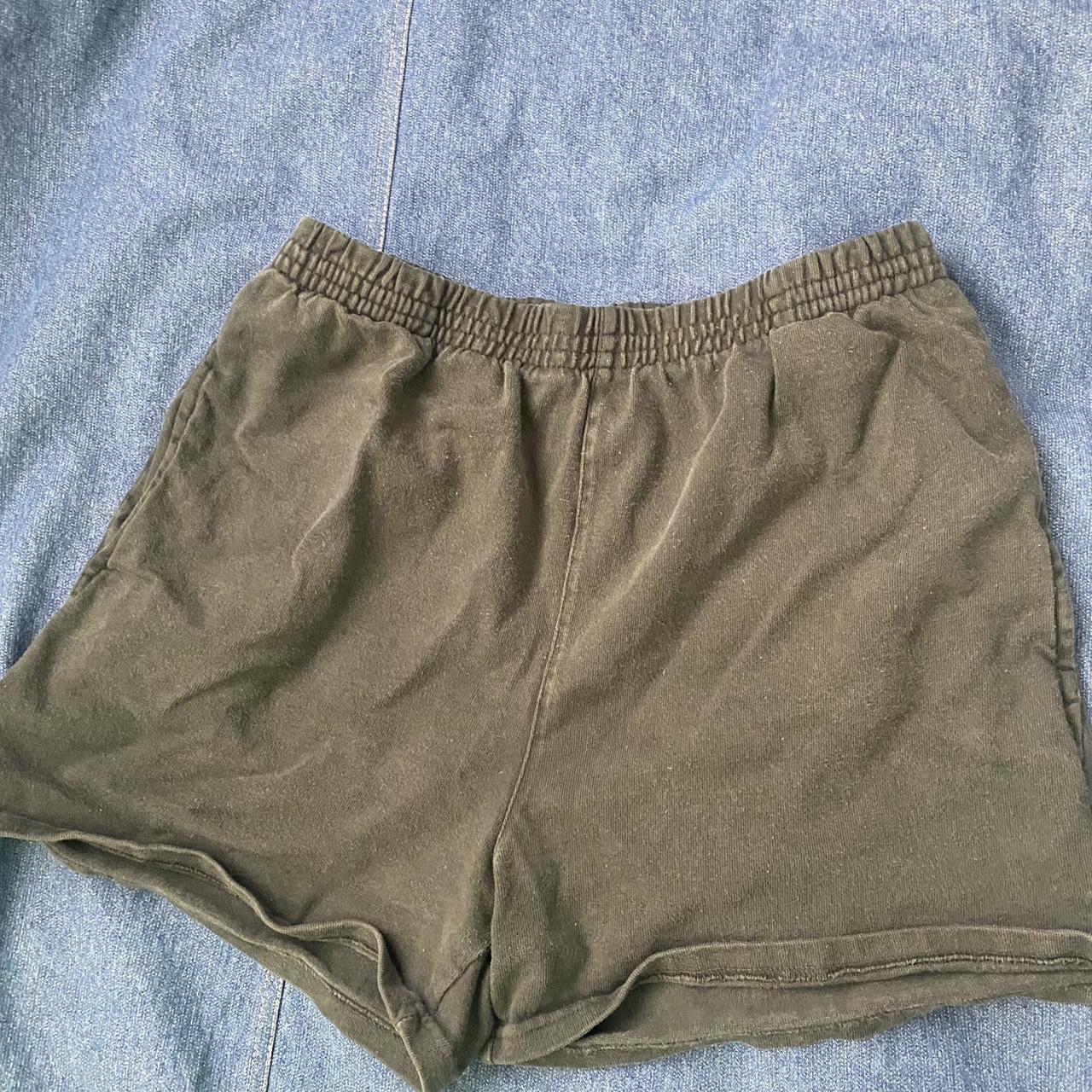 Brandy Melville Women's Green Shorts Depop