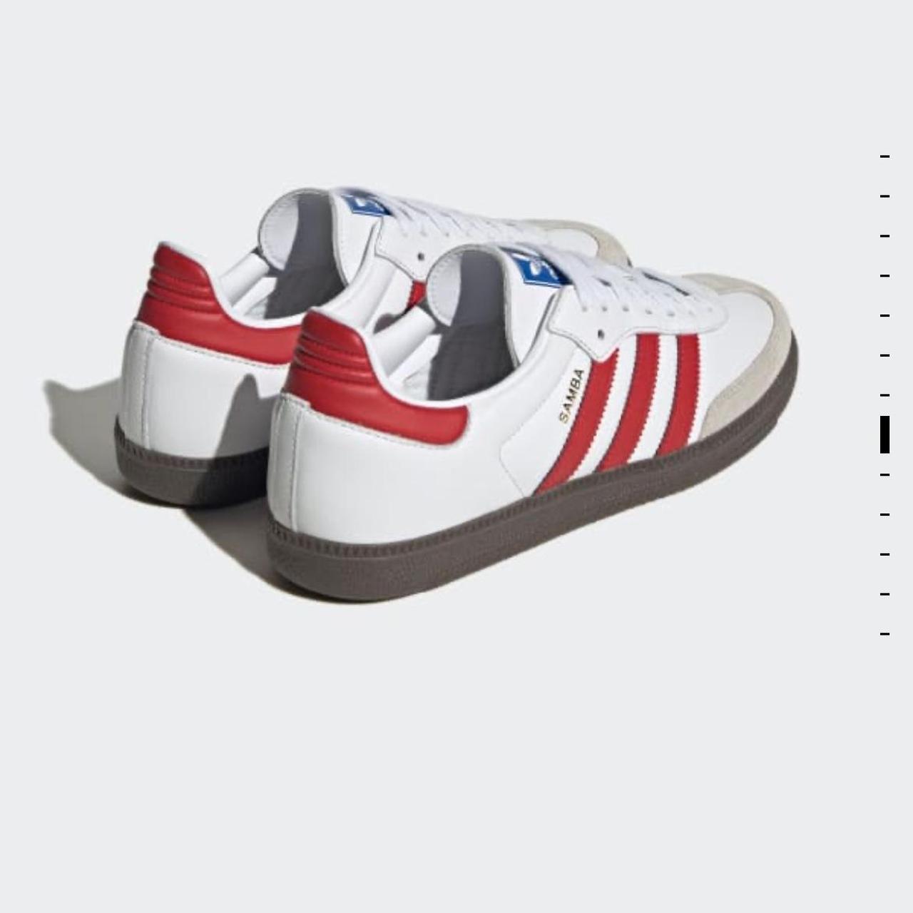 adidas samba red stripe