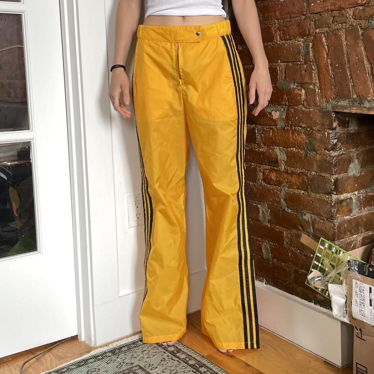 Adidas yellow track online pants