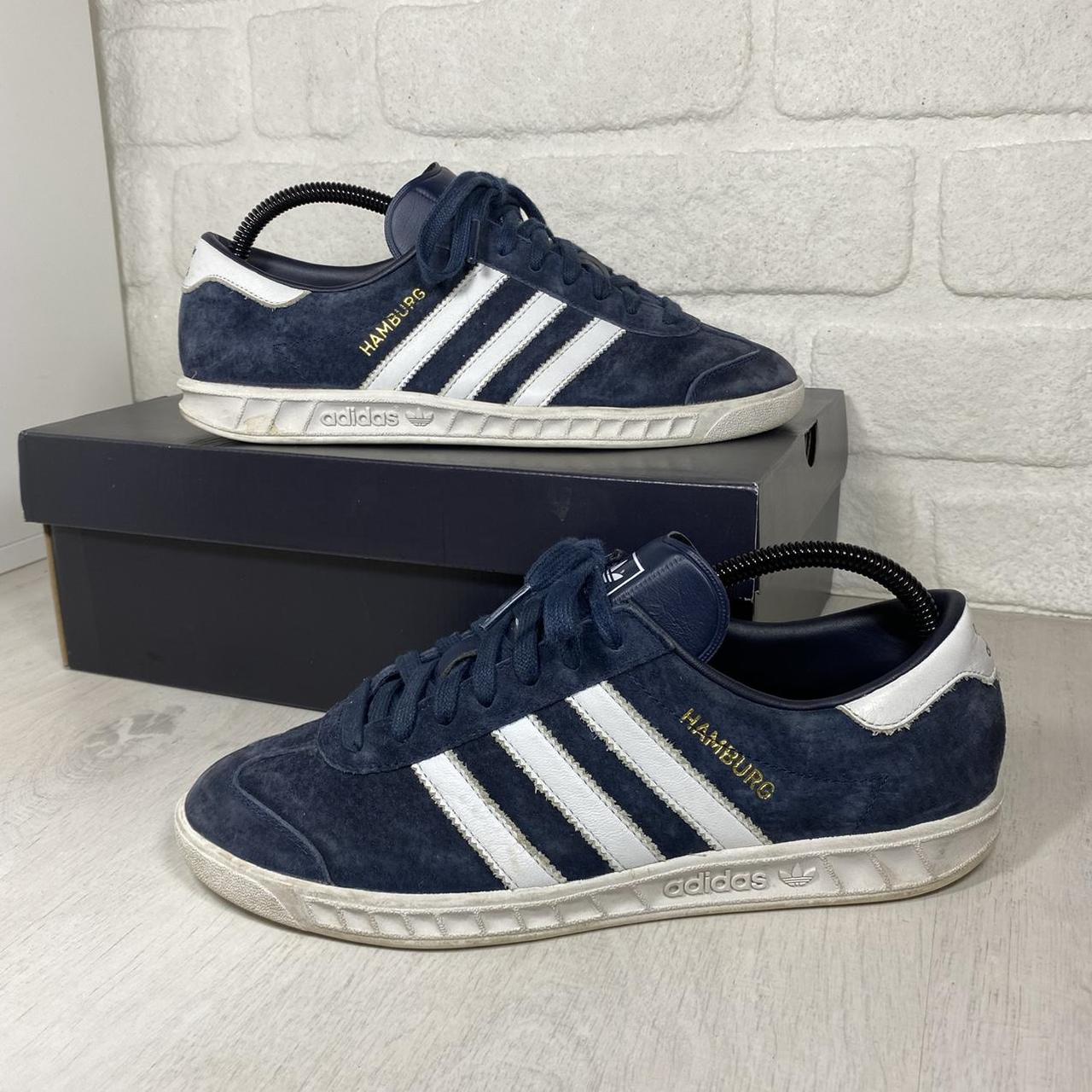 Adidas Original Hamburg Blue 👟 Uk 7 Great... - Depop