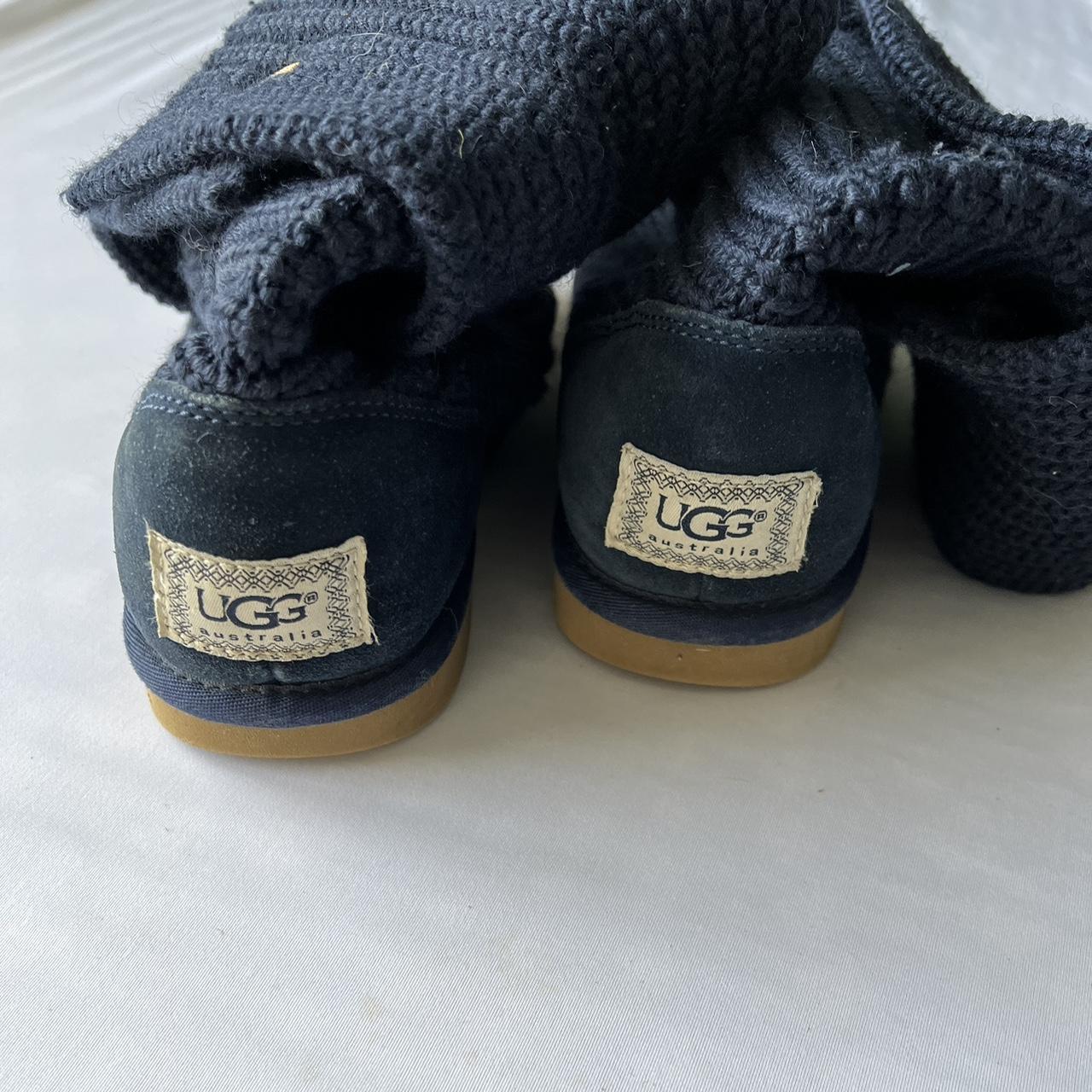 navy ugg style boots