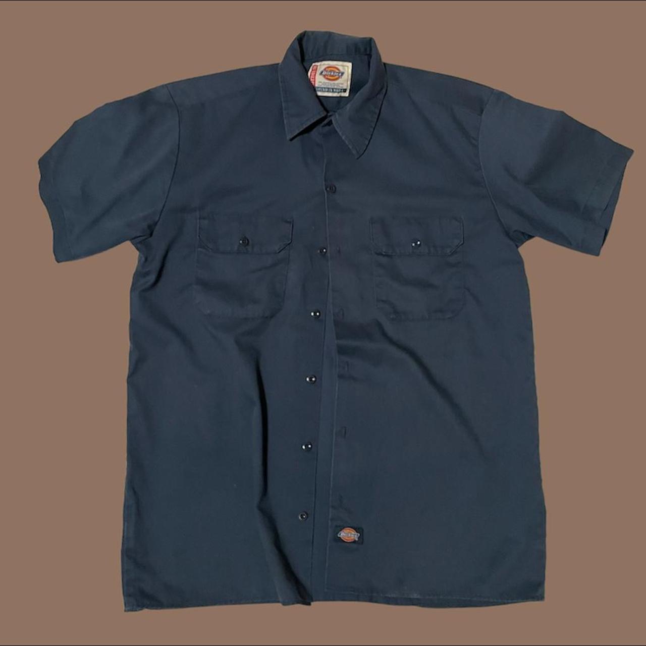 Dickies Short Sleeve Button-Up Work Shirt 🧰 Size :... - Depop
