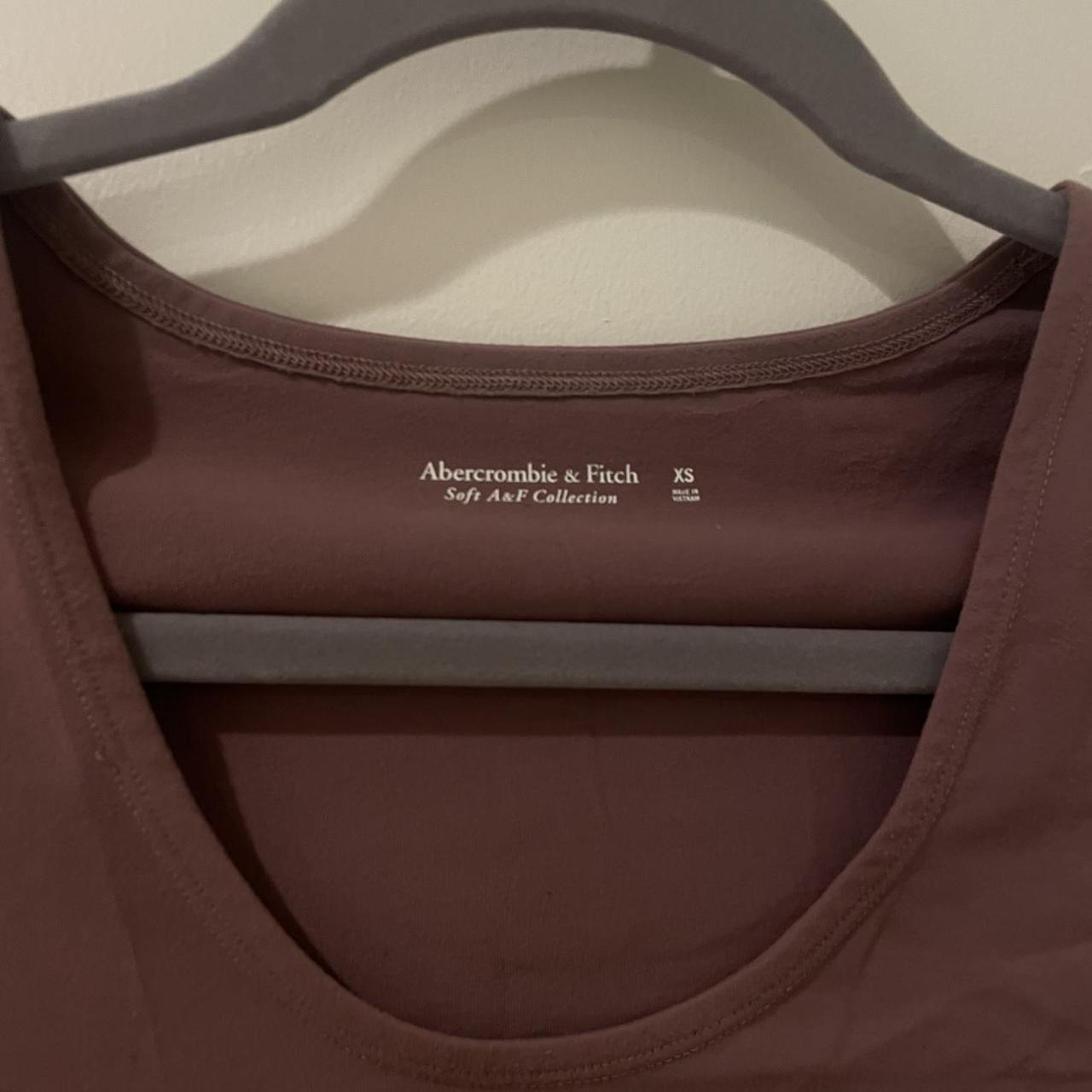 Abercrombie & Fitch Women's Pink and Burgundy Bodysuit (2)