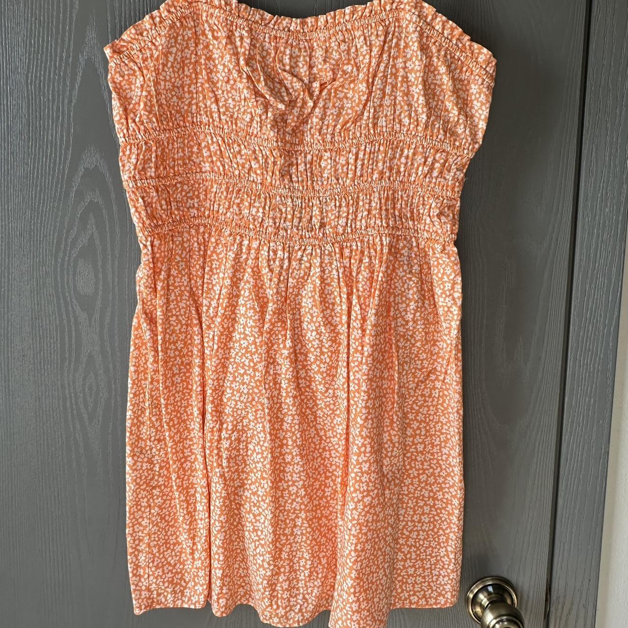 Orange flower dress from Target! Never worn. Depop