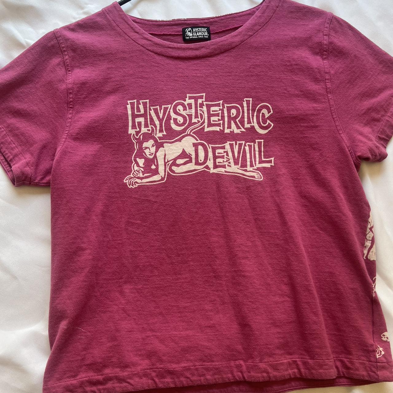 Hysteric Glamour T-Shirt Back Logo Devil Girl Size Medium M