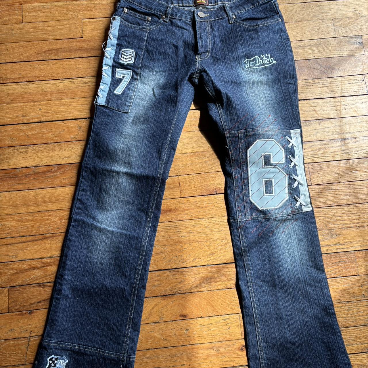 Von Dutch Originals Vintage Patched Jeans on sale