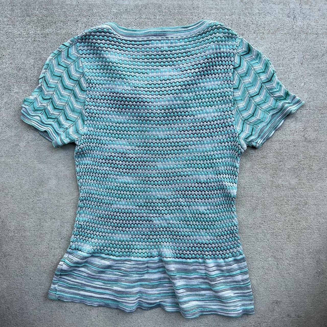 Missoni Women's Blue and Green Jumper (3)