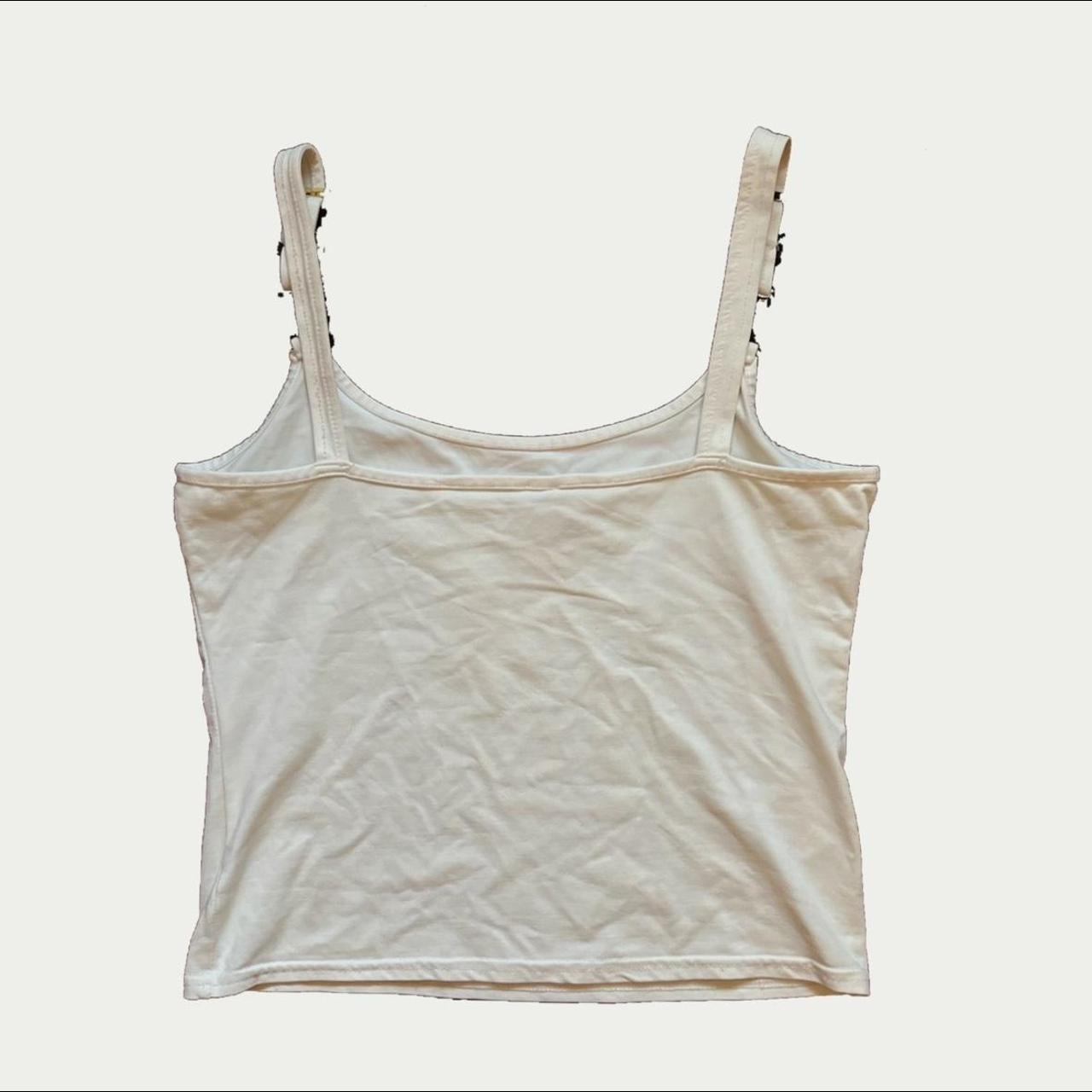 Morgan De Toi Women's White Vests-tanks-camis (2)