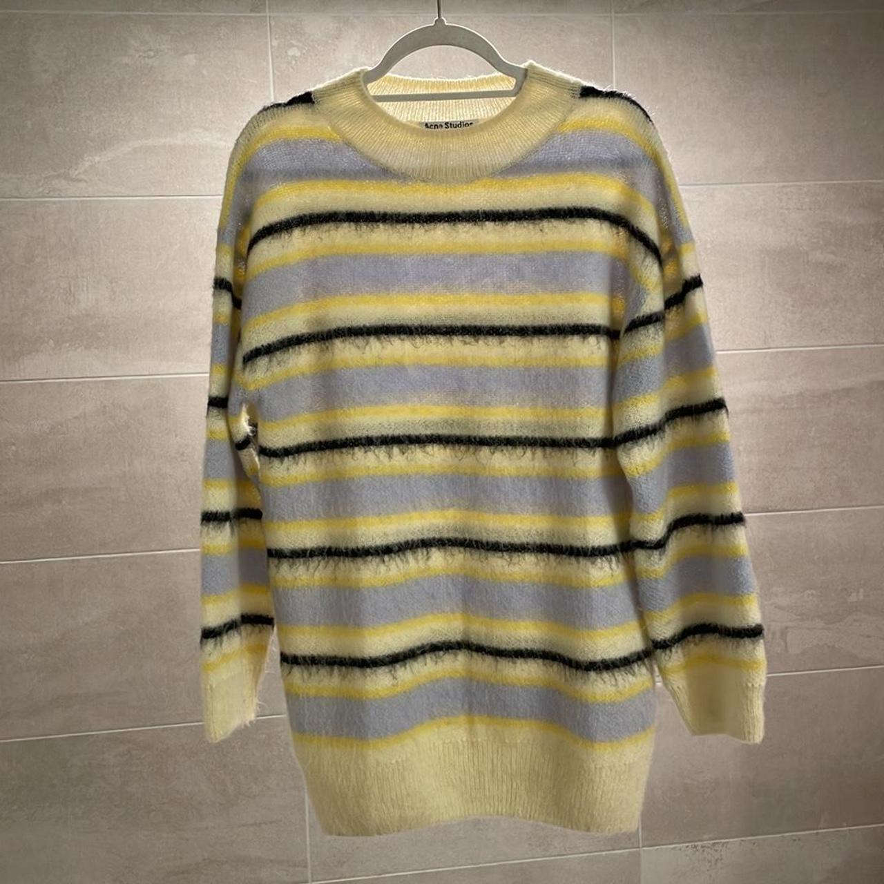 Acne studios Karalynn striped oversized sweater size | Depop