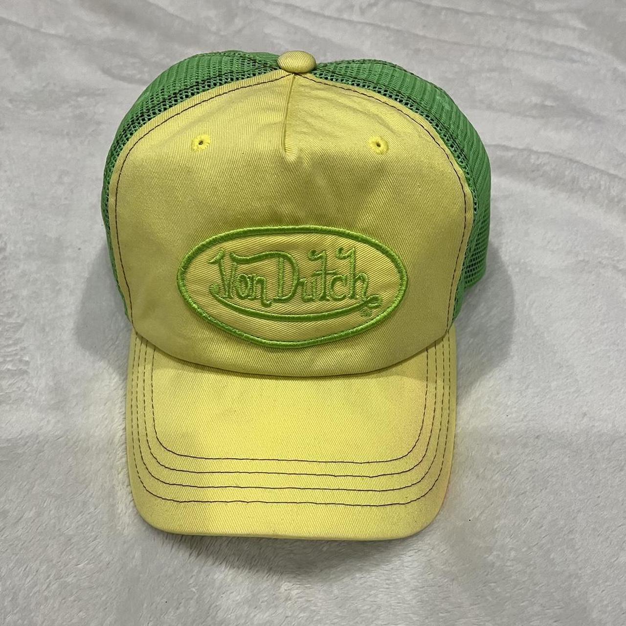 Von Dutch trucker hat Black, white and gold Brand - Depop