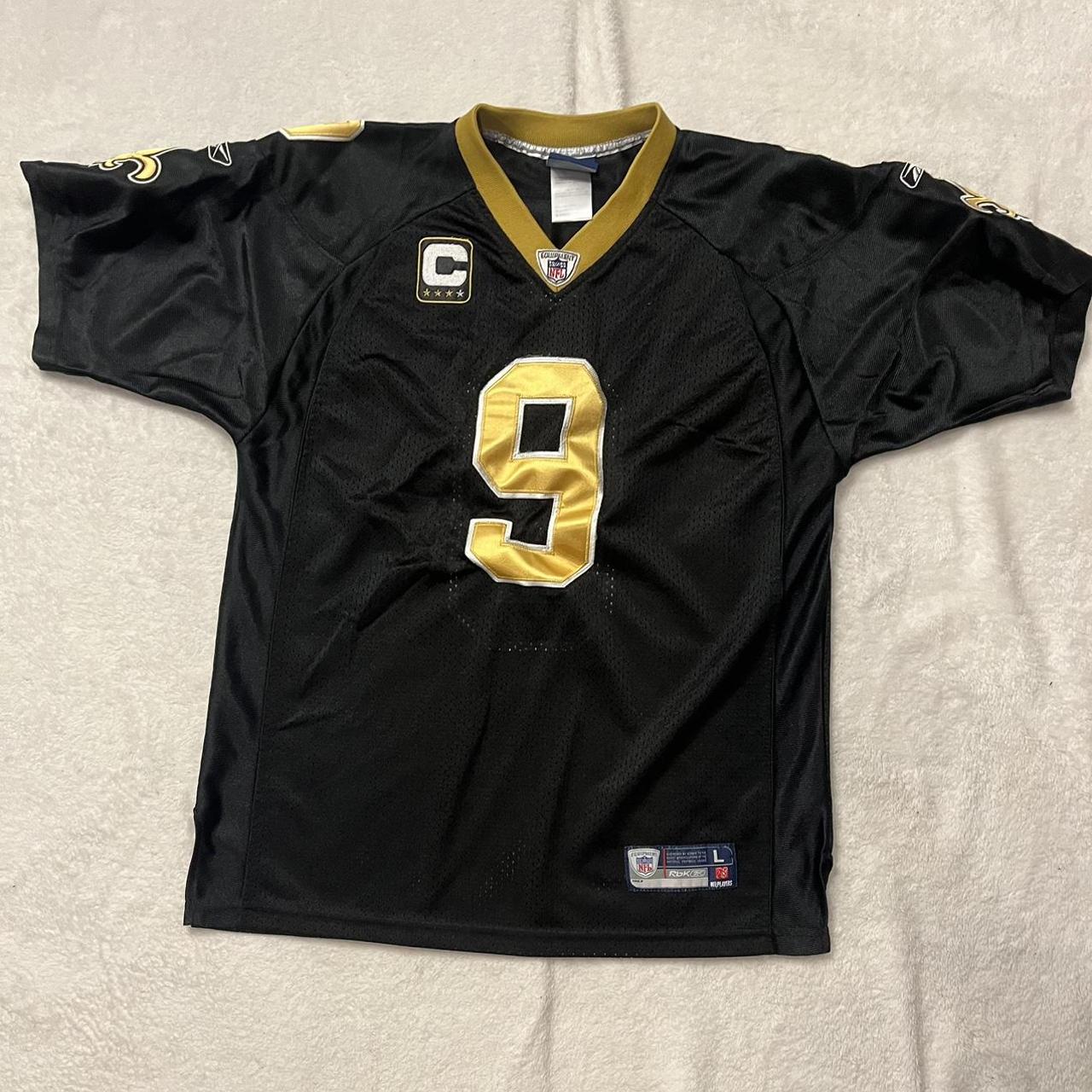 Reebok Drew Brees Jersey Boys XL Mens M New Orleans - Depop