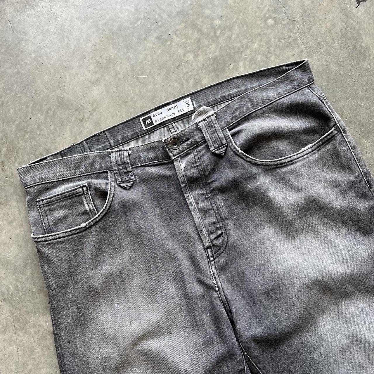 American Vintage Men's Black and Grey Jeans | Depop