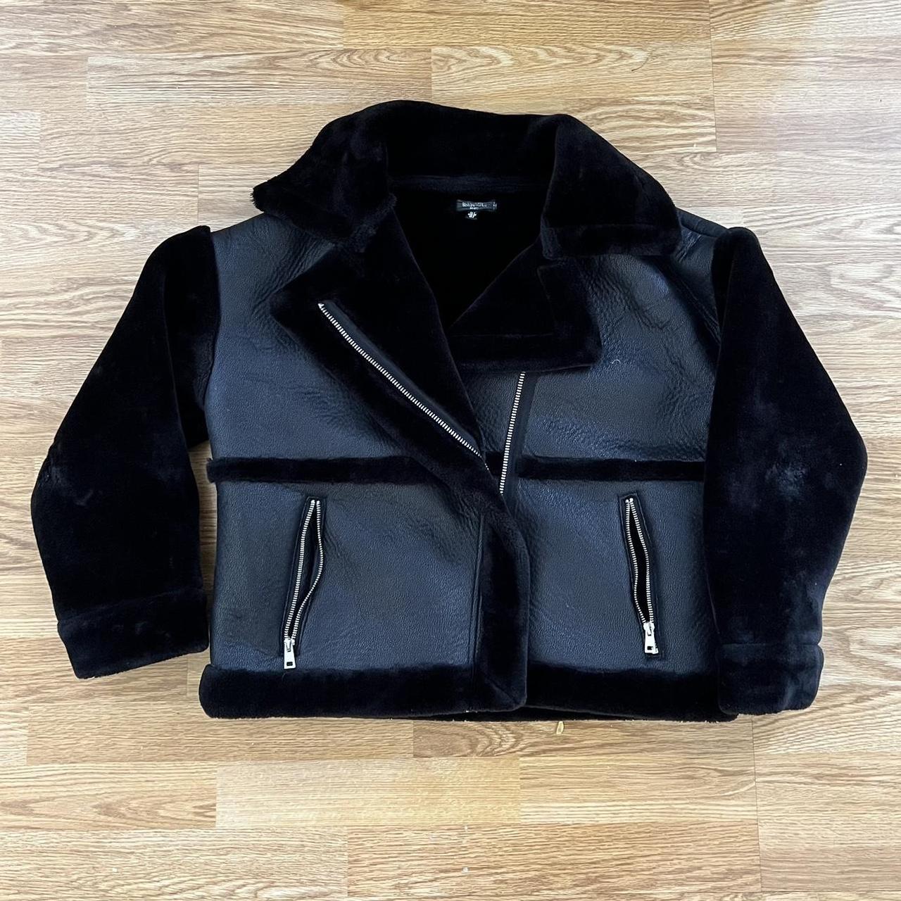 Missguided black aviator jacket hotsell