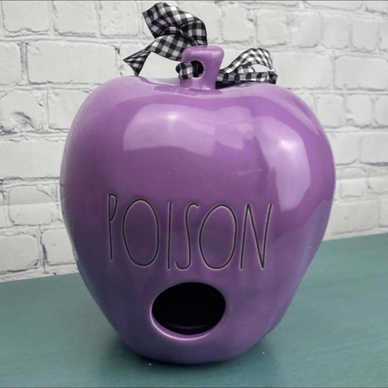 Rae Dunn outlet Purple POISON Apple Birdhouse