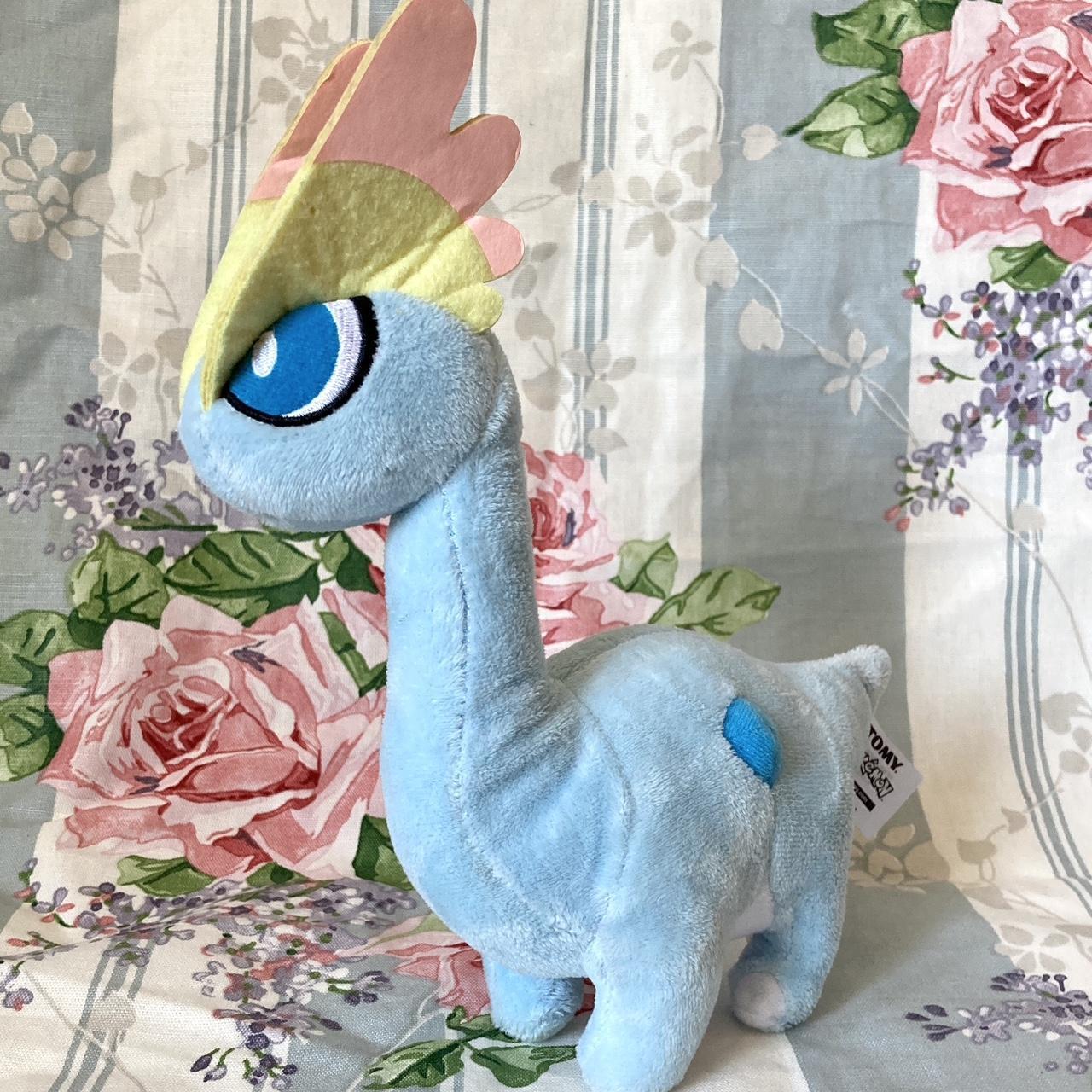 Tomy Pokemon Amaura Soft Plush X&Y Stuffed Toy Blue... - Depop