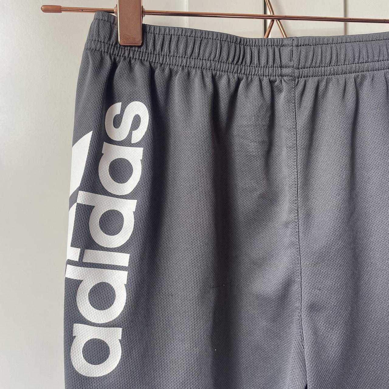 Unisex Adidas grey logo detail drawstring... - Depop