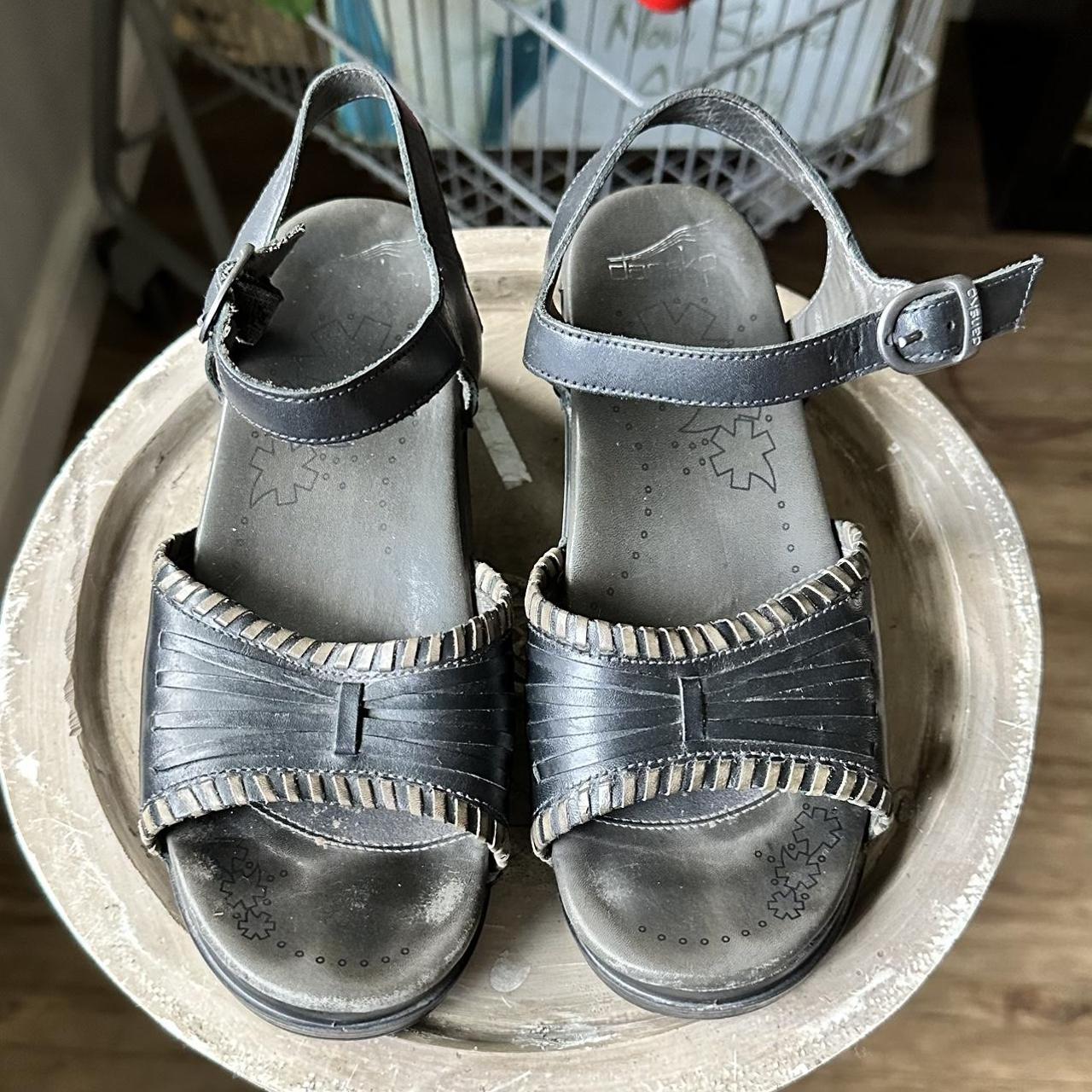 dansko black sandals