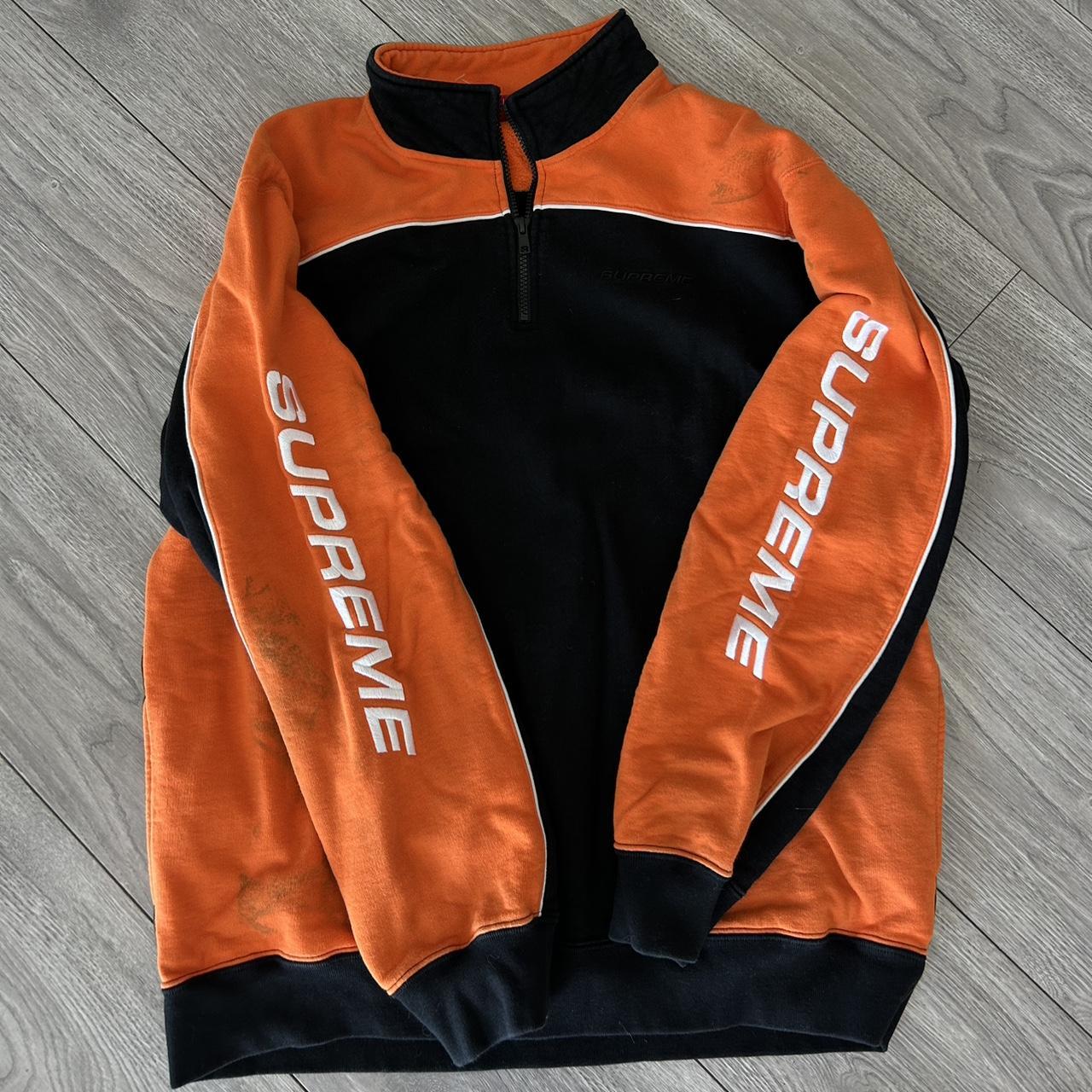 Supreme speedway 2024 half zip sweatshirt