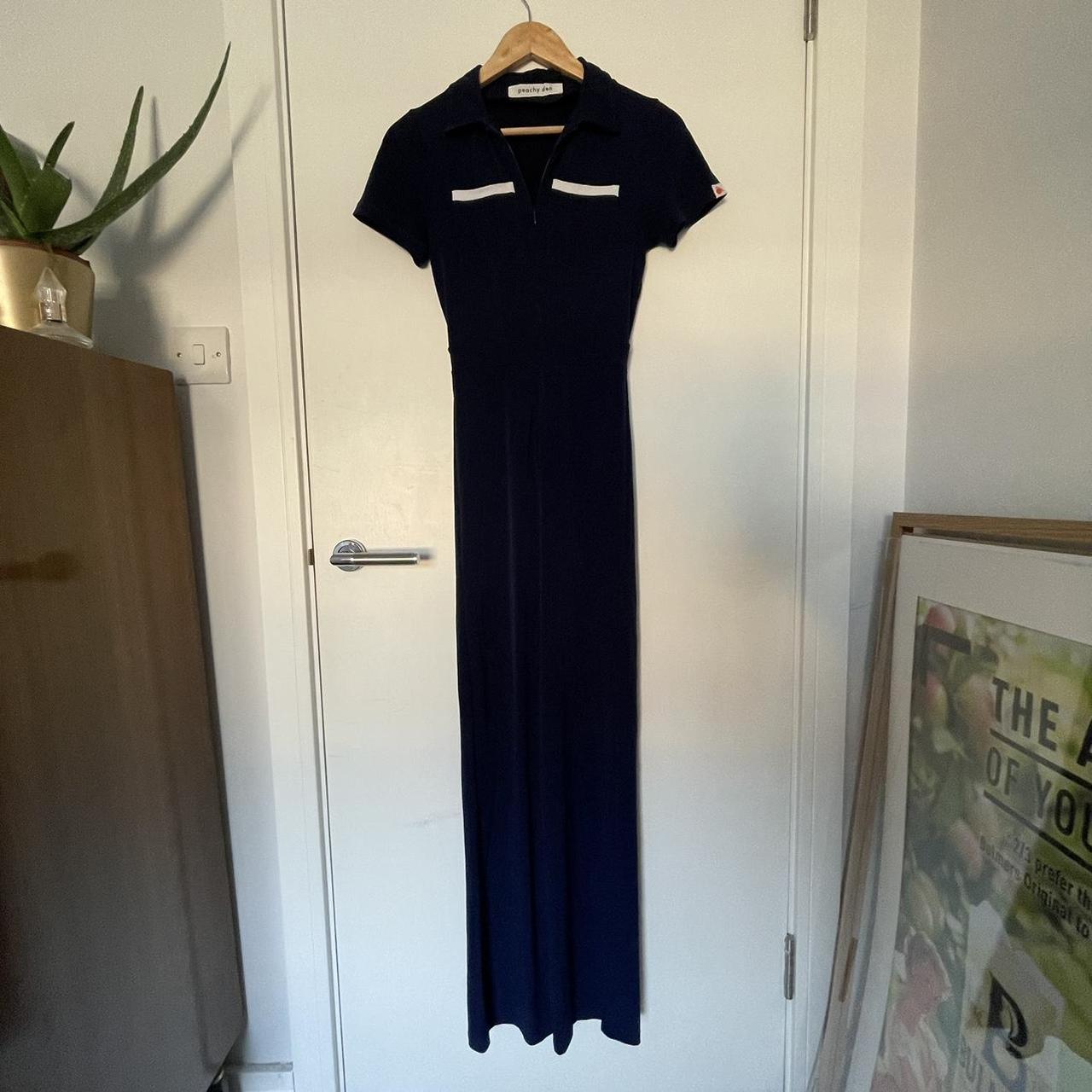 Peachy Den The Kernel Jumpsuit Navy S Worn once... Depop