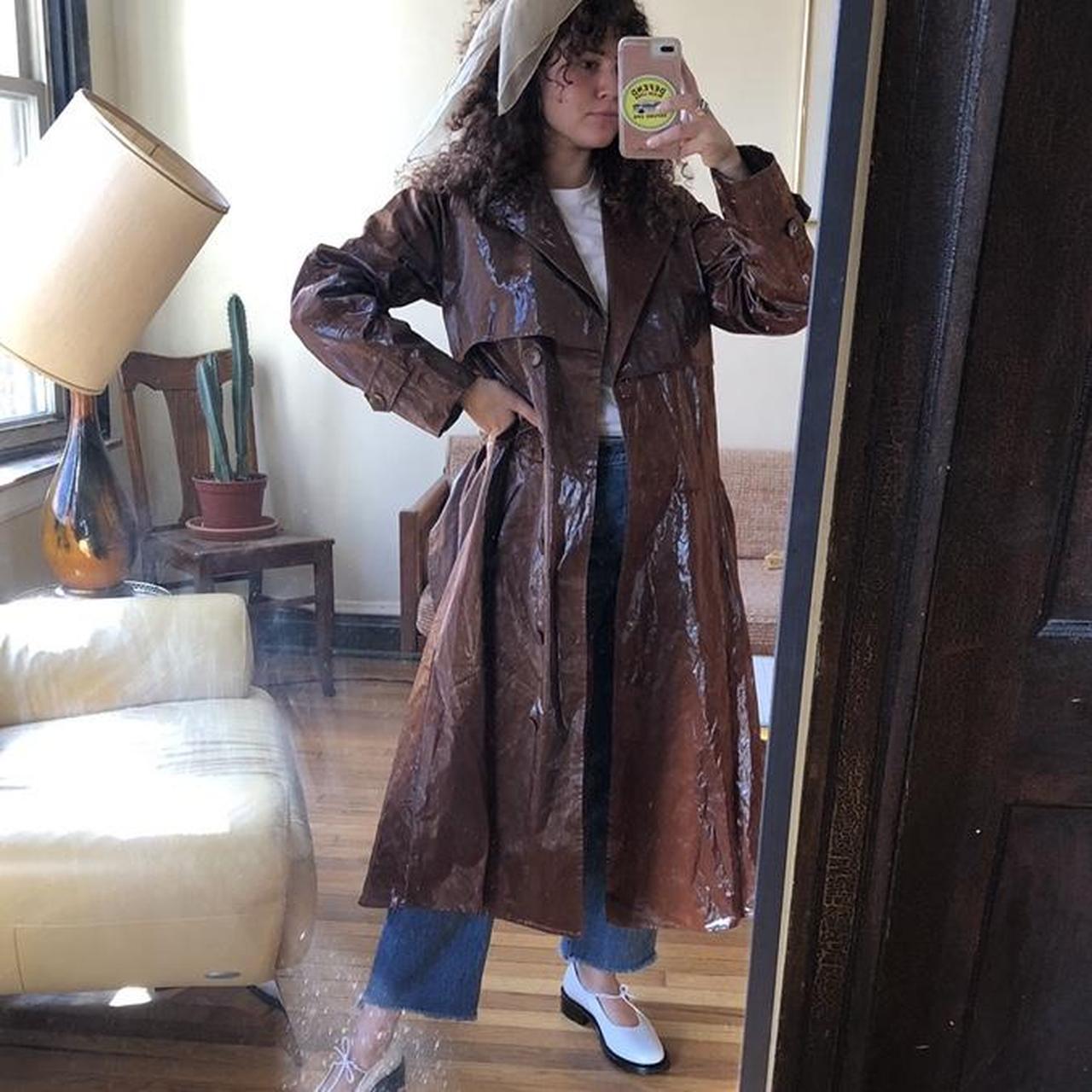 Tibi Women's Burgundy and Brown Coat
