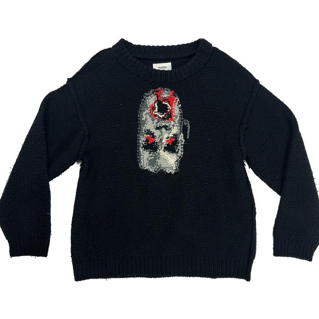 Doublet Reversible Jacquard Zombie Knit Sweater Size...