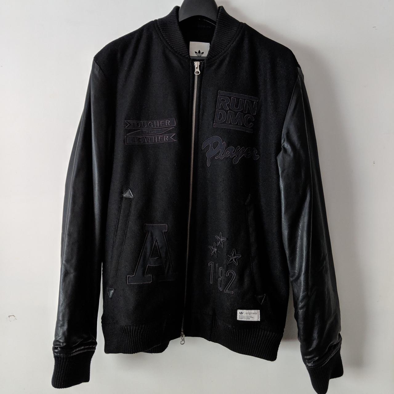 adidas x RUN DMC Collaboration Leather Bomber