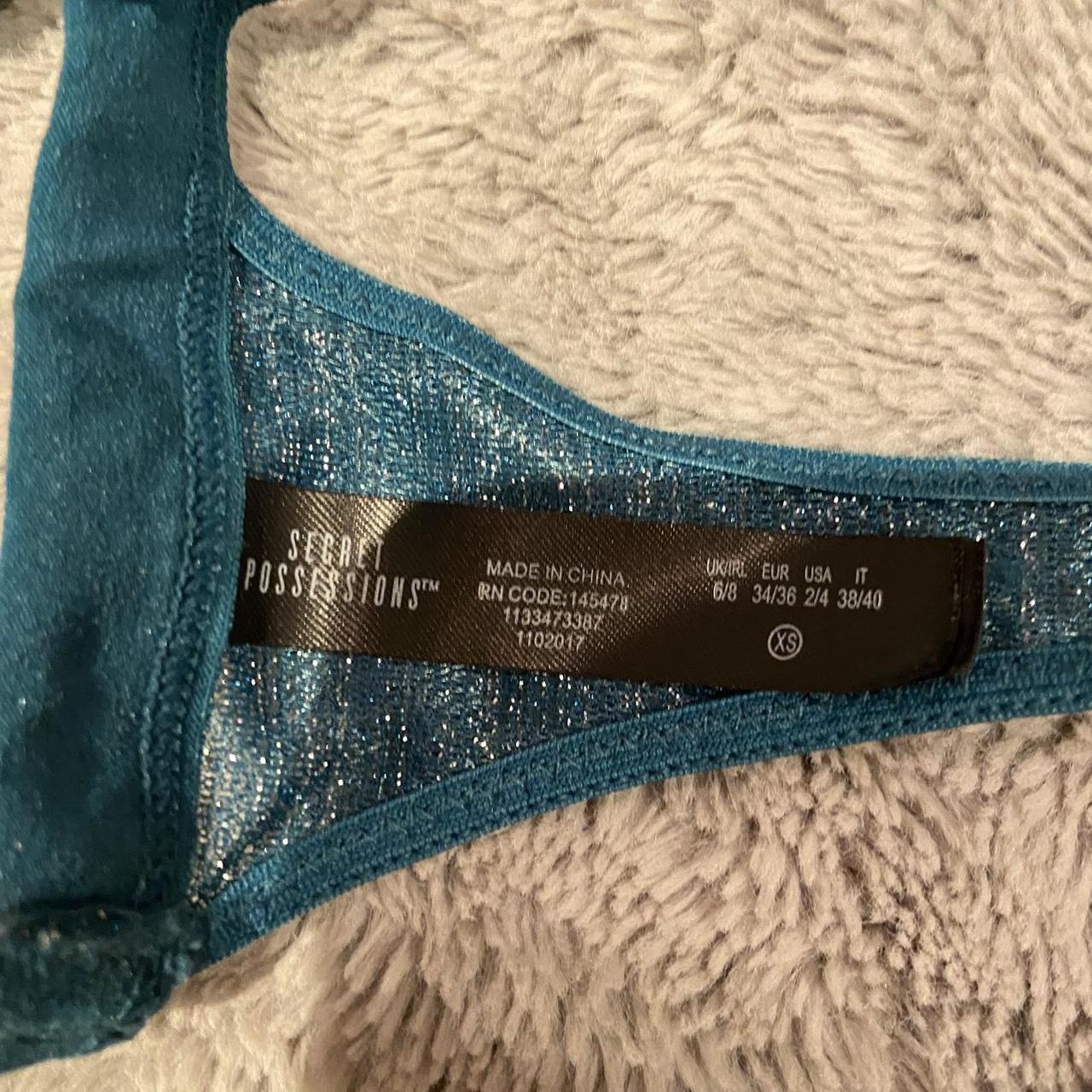 Primark Women S Blue And Green Bra Depop