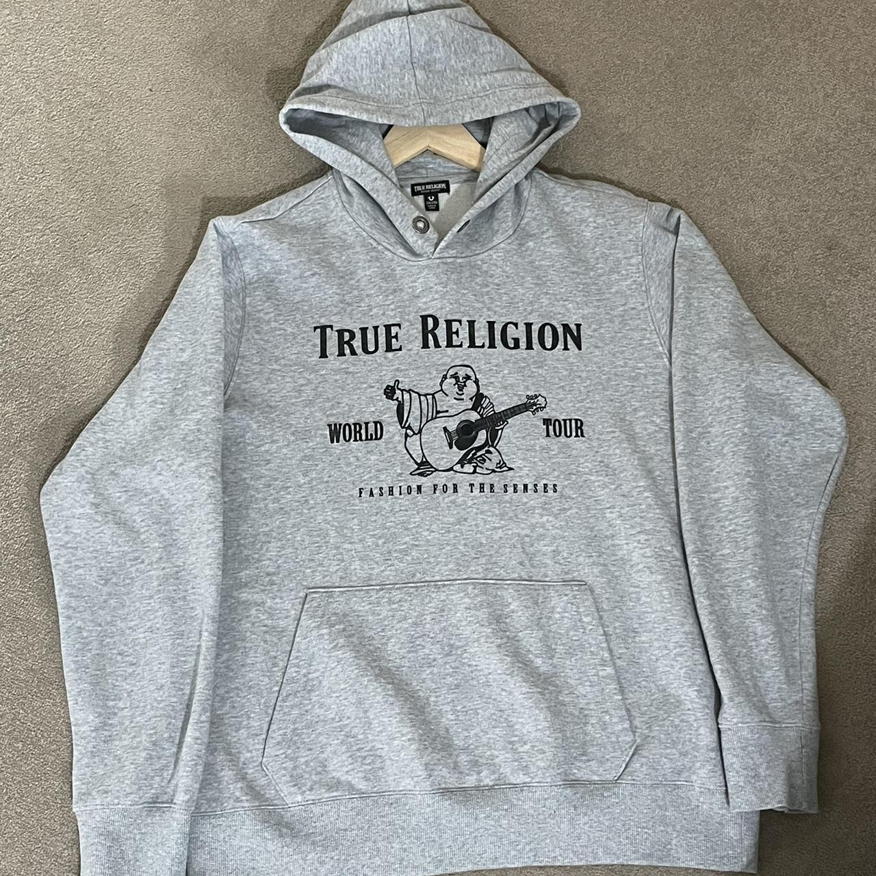 True Religion Men's Hoodie Depop
