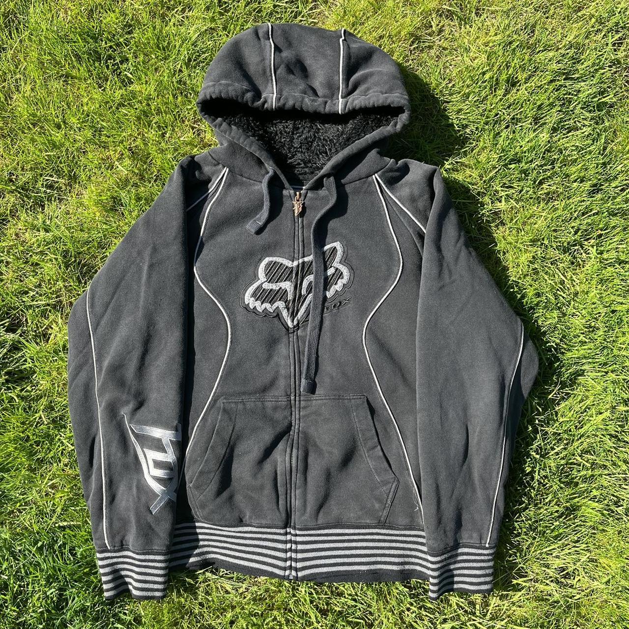 Fox Racing Men's Black Hoodie | Depop