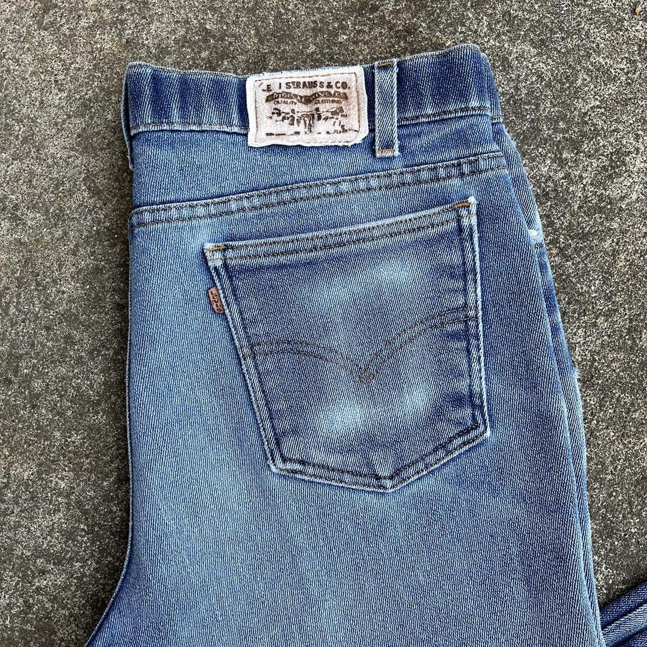 Vintage Levi’s Brown Label Medium Washed Distressed... - Depop