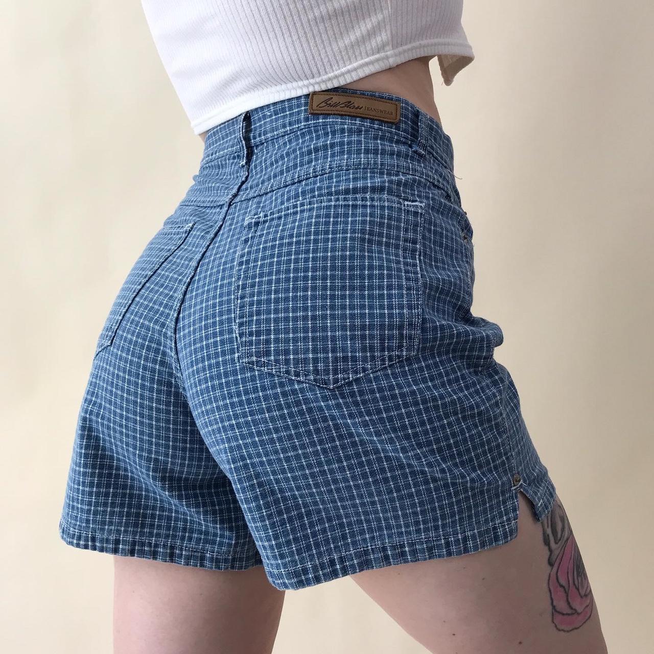 Bill Blass Womens Blue Shorts Depop 1398