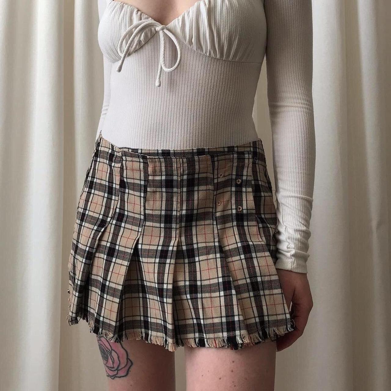 Periscope plaid mini Low waisted mini