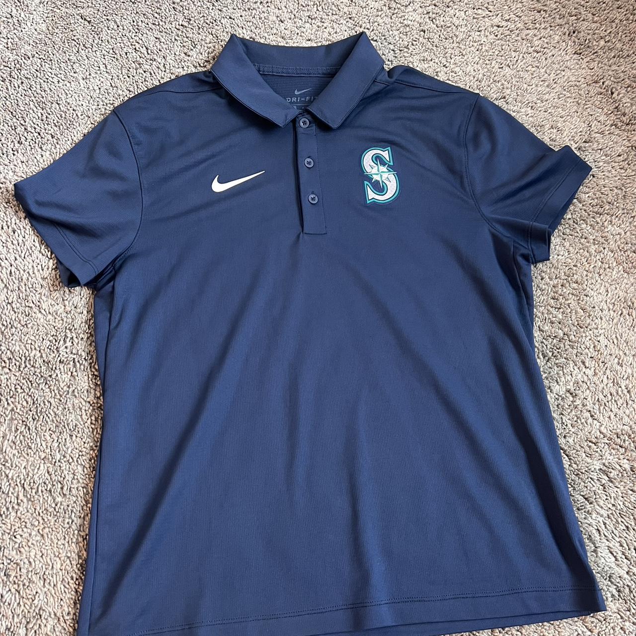 Brand new Seattle Mariners polo shirt with tags 100% - Depop