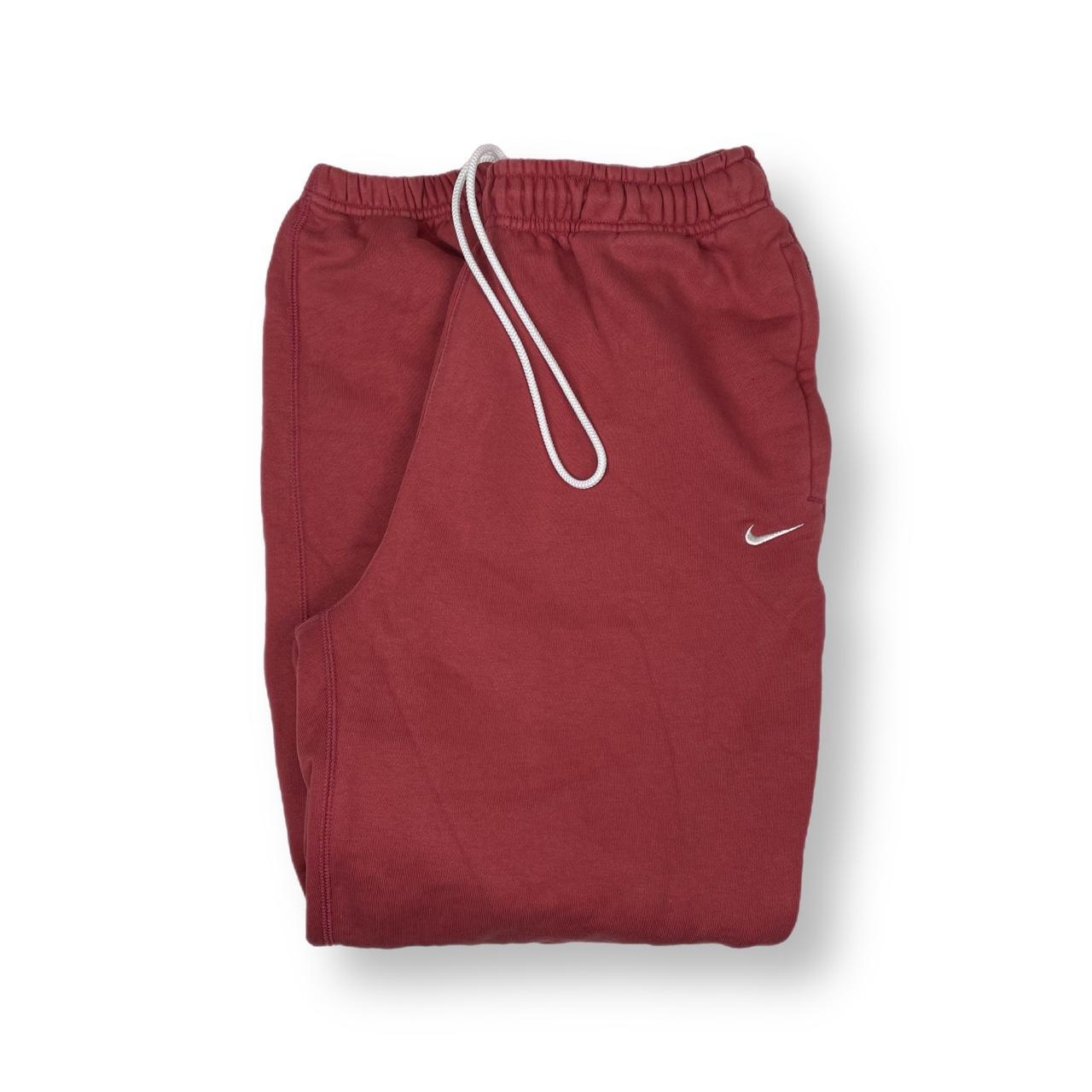 mens nike joggers red