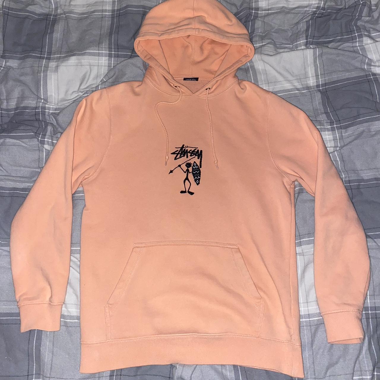 Pink Stussy Hoodie Perfect Condition Message... Depop