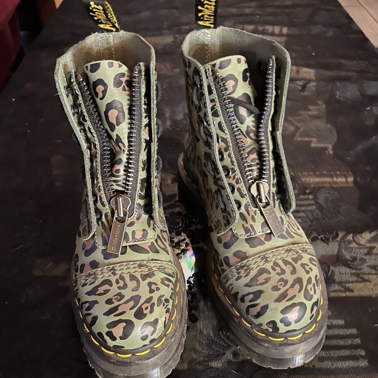 Dr martens cheetah print boots best sale