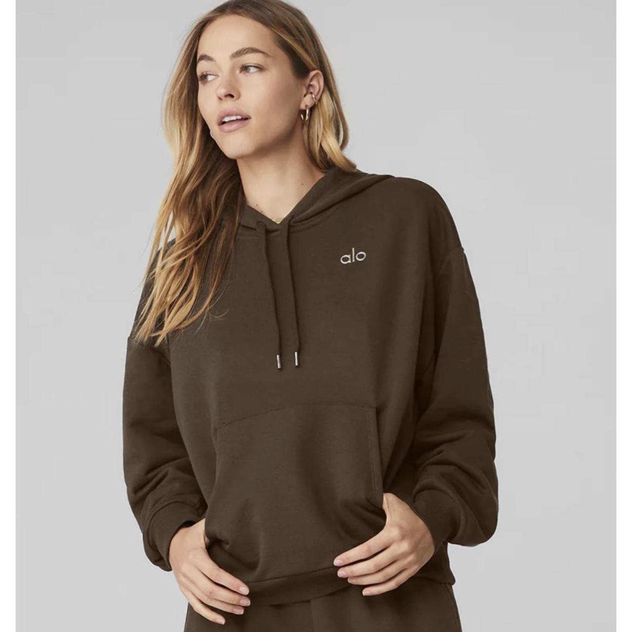 alo Accolade Hoodie in Espresso