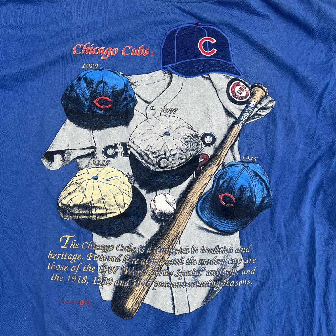 Vintage late 90s “Chicago Cubs” nutmeg t-shirt • - Depop