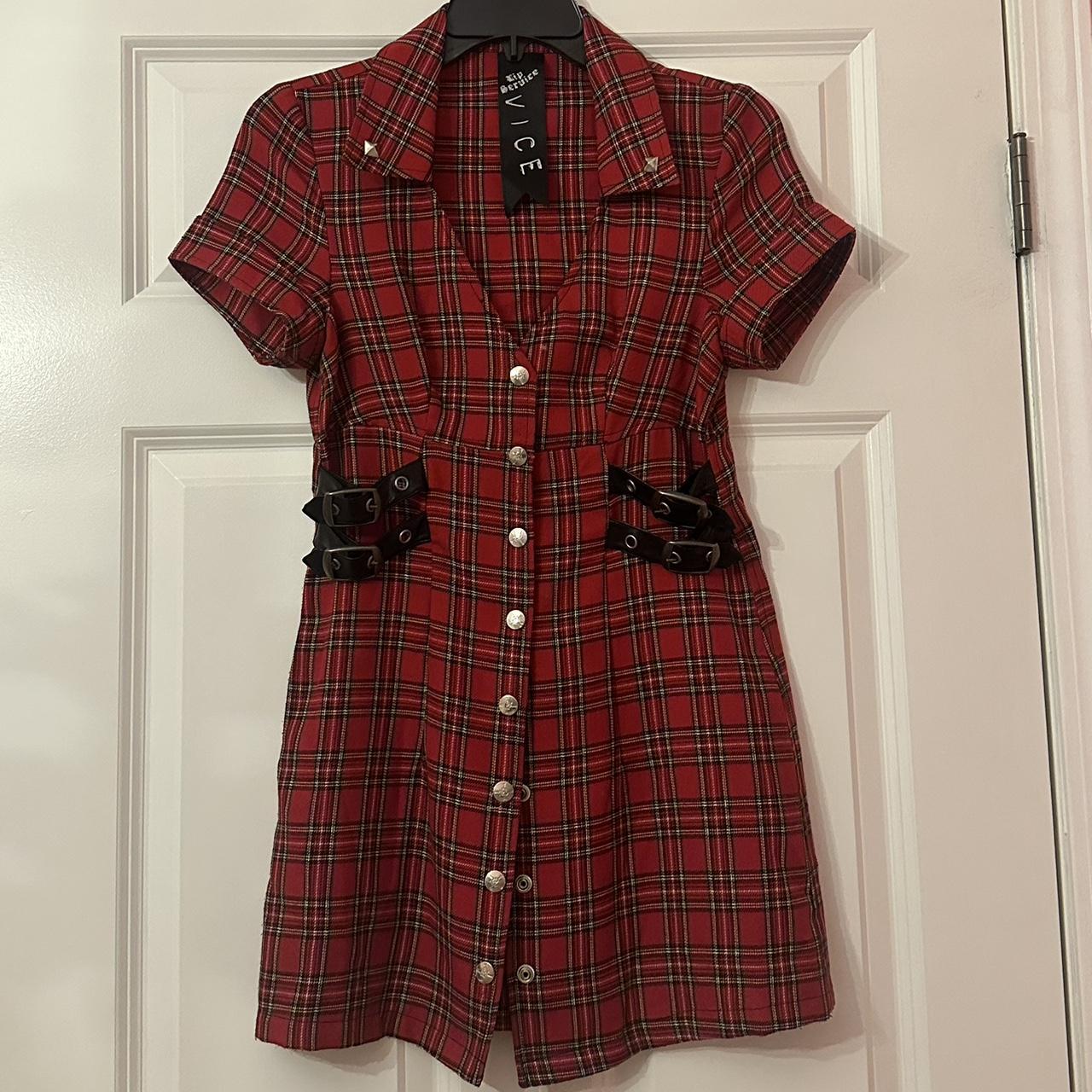 Gorgeous Lip Service Red Tartan Dress 🖤 It’s too - Depop