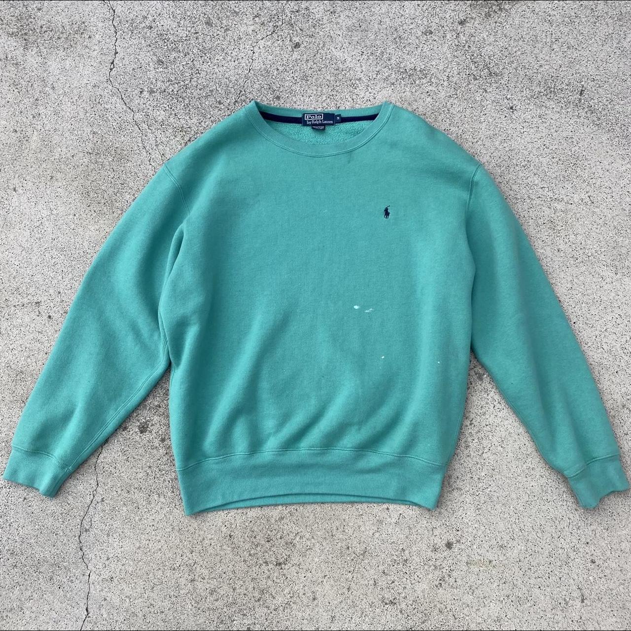 Polo ralph lauren green sweatshirt hot sale