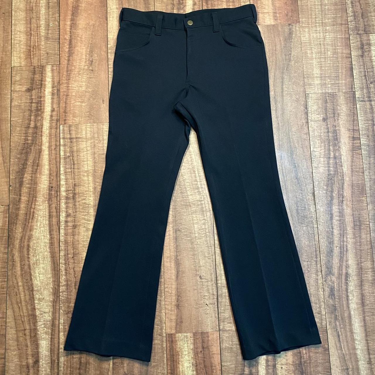 Vintage 70s Lee Flared Pants Sweet Polyester Flares... - Depop