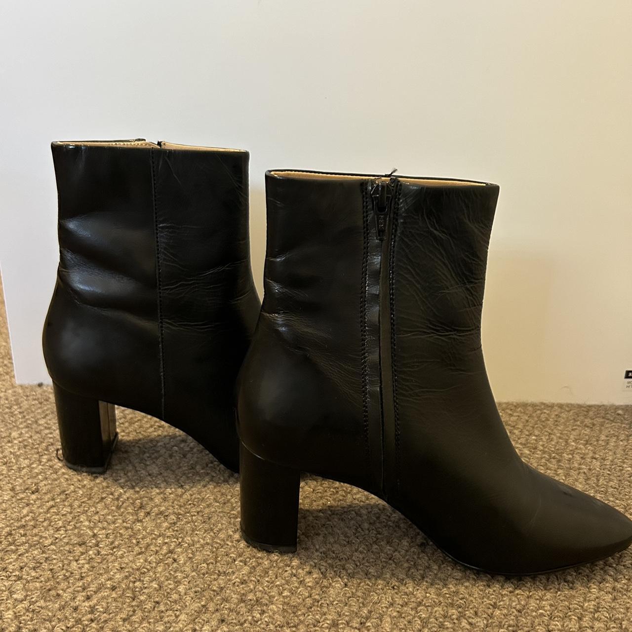 Country road black patent leather “Leona” boot.... - Depop