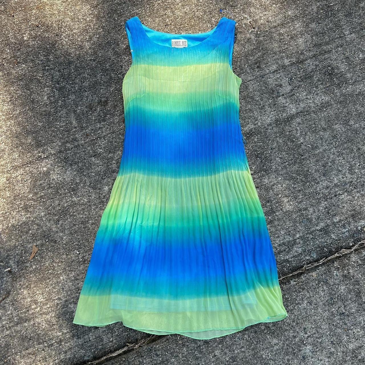 Pleated Dress Rainbow Vintage Dress Rainbow Dress Women Sold On
