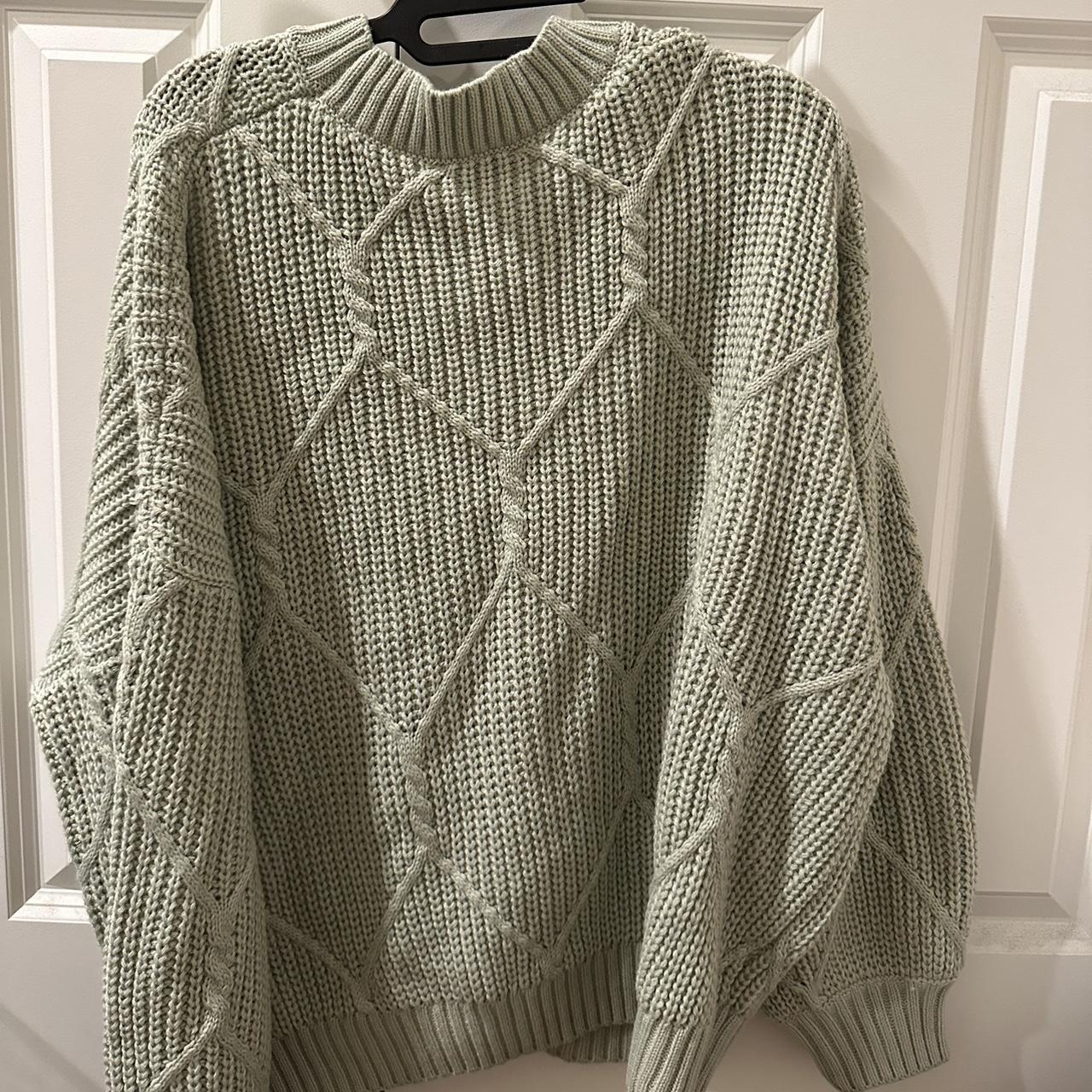 Grey Bandit sage green knit sweater NWT Size XS... Depop