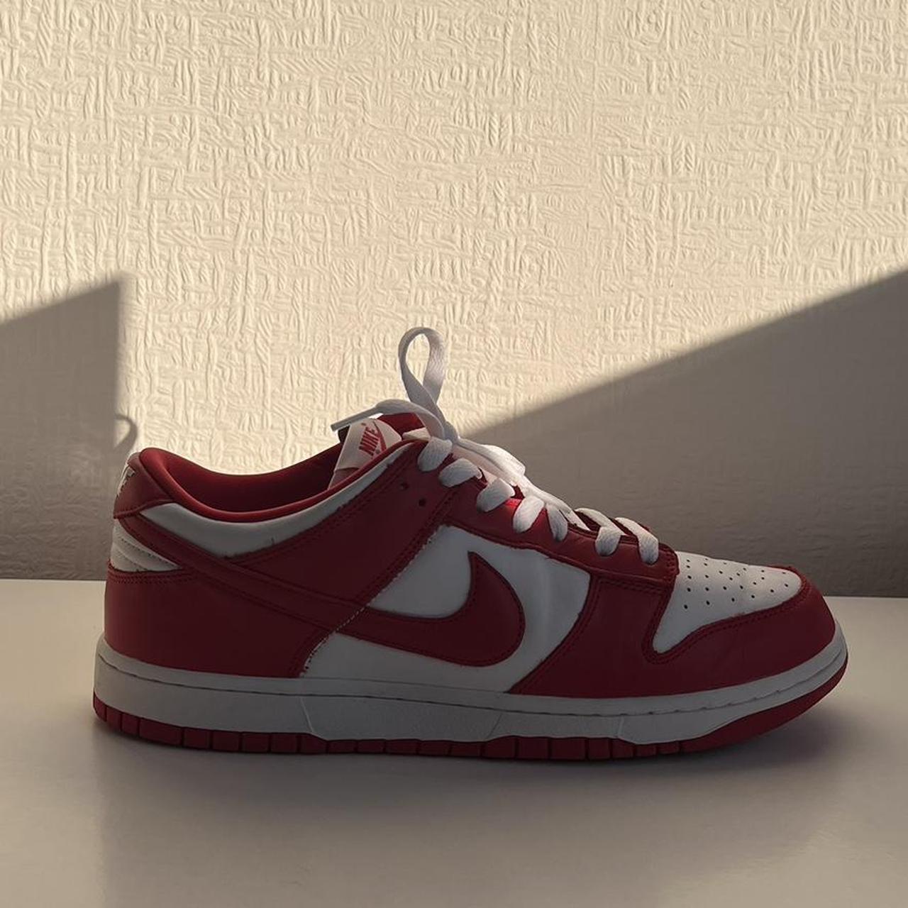 Nike dunk low University red. Size UK 10.5.... - Depop