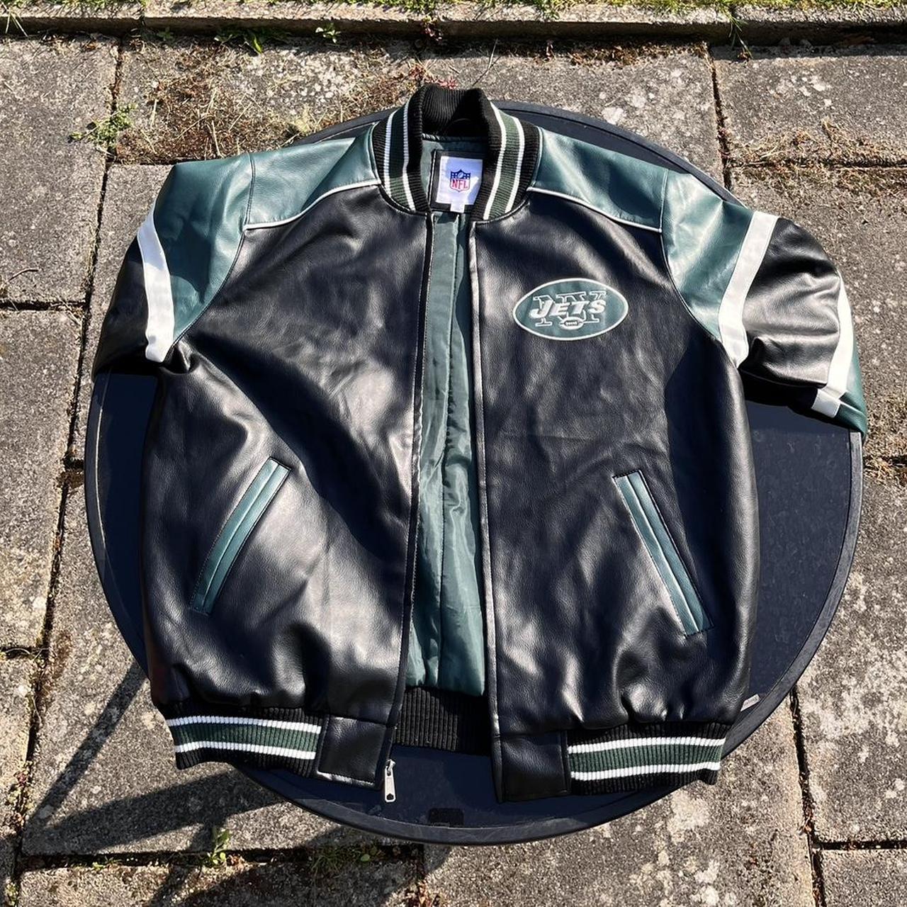 Vintage New York jets American football leather - Depop